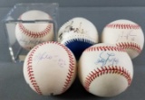 Group of 5 Chicago Cubs signed baseballs