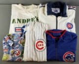 Group of Chicago Cubs shirts and jackets