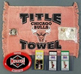 Group of Chicago Bulls memorabilia