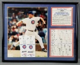 Chicago Cubs Kerry Wood framed memorabilia