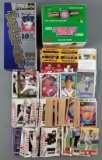 Group of sports trading cards