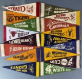 Group of 17 Minature Sports Pennants