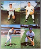 Group of 8 Facsimile Signature Baseball Photos