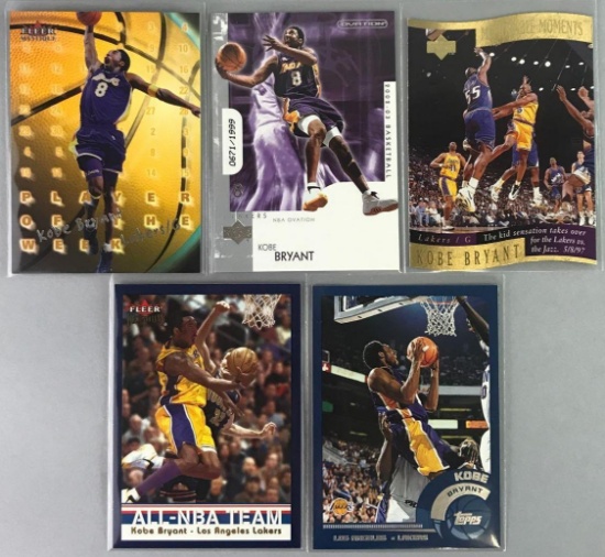 Lot of 5 Kobe Bryant Cards