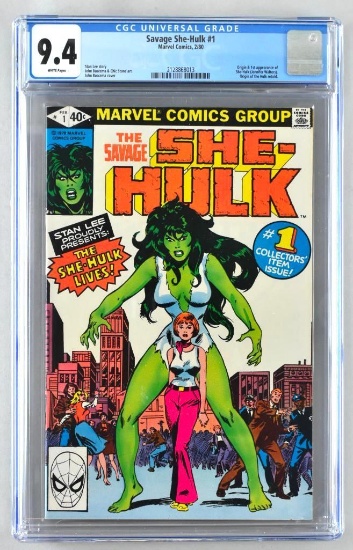 CGC Graded Marvel Comics Savage She-Hulk No. 1 comic book