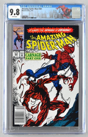 CGC Graded Marvel Comics The Amazing Spider-Man No. 361 comic book