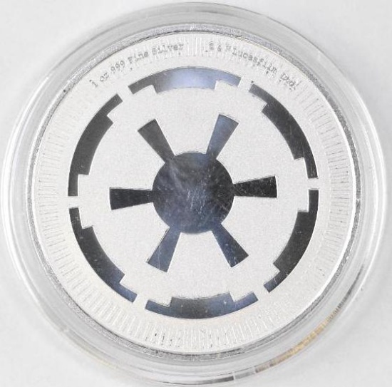 2021 $2 Niue Galactic Empire Star Wars 1oz. .999 Fine Silver