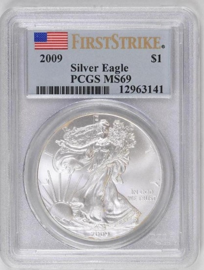 2009 American Silver Eagle 1oz. (PCGS) MS69