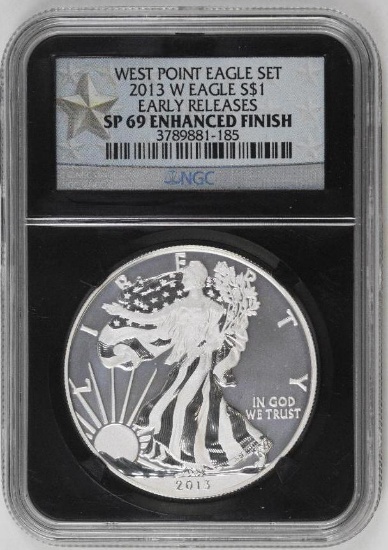 2013 W American Silver Eagle Special Proof Enhanced Finish 1oz. (NGC) SP69