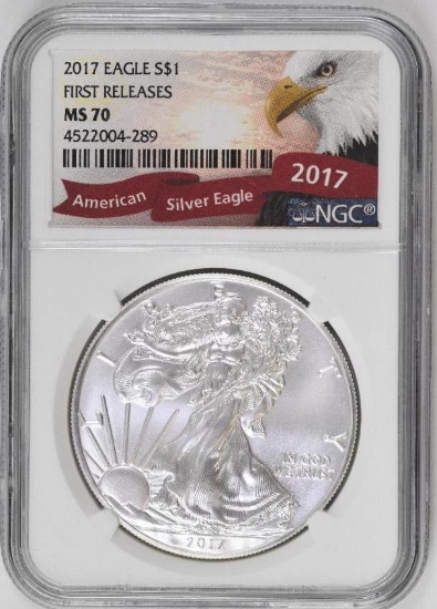 2017 American Silver Eagle 1oz. (NGC) MS70