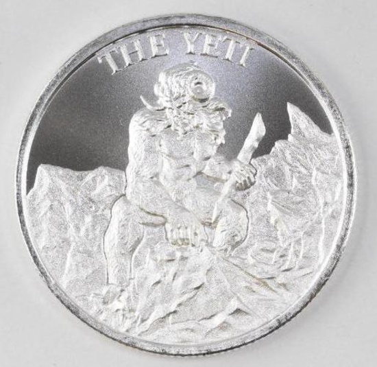 2021 Intaglio Mint Yeti 1oz. .999 Fine Silver