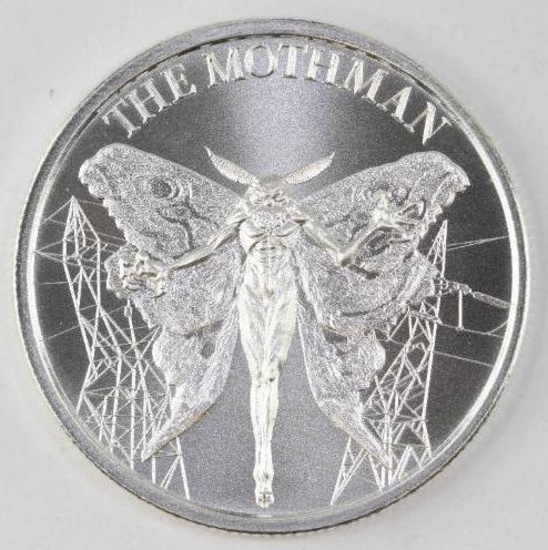 2021 Intaglio Mint Mothman 1oz. .999 Fine Silver