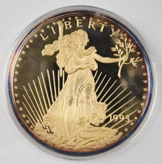 1993 Washington Mint Gaudens Design 8oz. One Half Pound Fine Silver