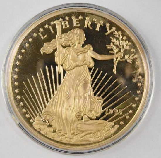 1995 Washington Mint Gaudens Design 8oz. One Half Pound Fine Silver