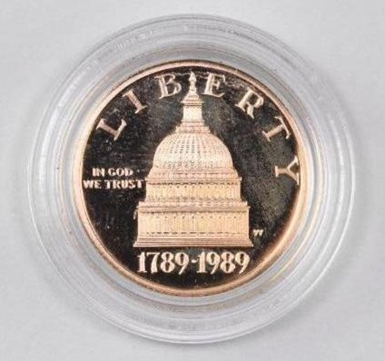 1989 $5 Congress Commemorative Gold Proof