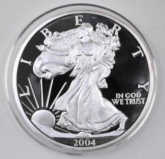 2004 Walking Liberty / Eagle Troy 1LB. .999 Fine Silver Round