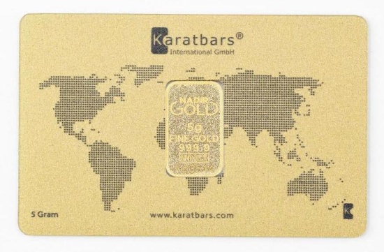 Karatbars 5 Gram .9999 Fine Gold Ingot/Bar