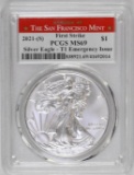 Group of (6) American Silver Eagle 1oz.