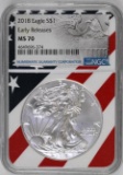 2018 P American Silver Eagle 1oz. (NGC) MS70