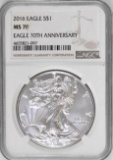 2016 P American Silver Eagle 1oz. (NGC) MS70