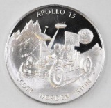 Franklin Mint Apollo 15 0.80oz. Sterling Silver Art Round