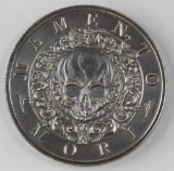 Intaglio Memento Mori 2oz. .999 Fine Silver Round