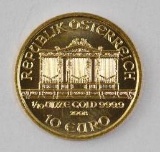 2008 Austria Philharmonic 1/10thoz. .9999 Fine Gold