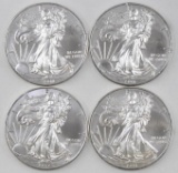 Group of (4) 2011 American Silver Eagle 1oz