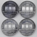 Group of (4) 2008 Austria Philharmonic 1oz. .999 Fine Silver