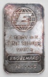 Engelhard 1oz. .999 Fine Silver Ingot/Bar