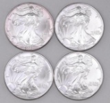 Group of (4) 2003 American Silver Eagle 1oz