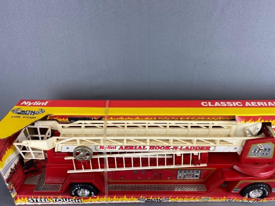 Vintage Nylint Classic Aerial Hook N Ladder Fire Truck New In Box Made in USA