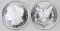 Group of (2) Highland Mint Morgan 1/2oz. .999 Fine Silver