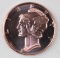 Osborne Mint Mercury 1oz. .999 Fine Copper