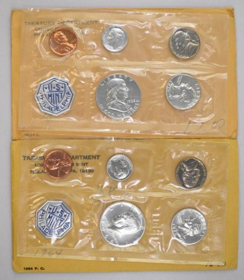 Group of (2) U.S. Silver Proof Sets 1962 & 1964