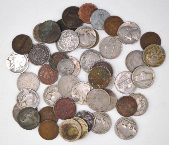 Group of (50) Early Misc. U.S. Collectible Coins
