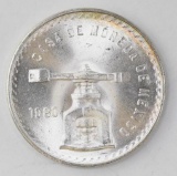 1980 Mexico ESTADOS UNIDOS MEXICANOS Onza 1oz. Silver