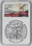 2019 American Silver Eagle 1oz. (NGC) MS70