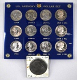 Susan B. Anthony Twelve Coin Set 1979-1981