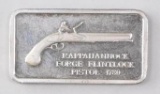 American Weapons Hall of Fame 1oz. Sterling Silver Ingot/Bar