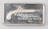 American Weapons Hall of Fame 1oz. Sterling Silver Ingot/Bar