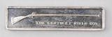 American Weapons Hall of Fame 1oz. Sterling Silver Ingot/Bar