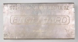 Engelhard 100oz. .999 Fine Silver Ingot/Bar