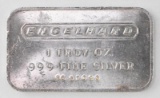 Engelhard 1oz. .999 Fine Silver Ingot/Bar