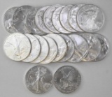 Group of (20) 2021 W American Silver Eagle (Type 2) 1oz