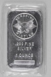 Sunshine Minting 1oz. .999 Fine Silver Ingot/Bar