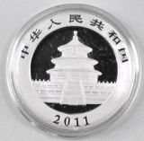 2011 10 Yuan China Panda 1oz. .999 Fine Silver