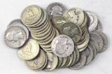 Group of (50) Washington Silver Quarters