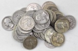 Group of (50) Washington Silver Quarters