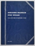 Complete (35) Coin Franklin Silver Half Dollar Set in Vintage Whitman Folder 1948-1963